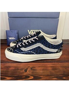 NIB Vans LX Old Skool 36 EK Cheetah Navy Knit Sneakers - New in Box!